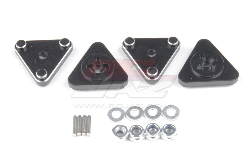 Tamiya Hotshot Wheel Hub Adapter (4pcs, Black)