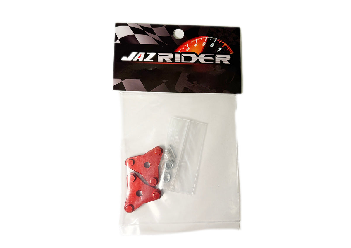 Tamiya Thunder shot/ Thunder Dragon/ Fire Dragon/ Terra Scorcher Aluminium Wheel Hub Adapter (2pcs,Red)