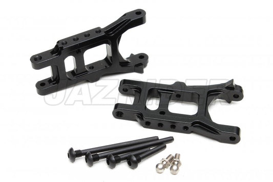 Tamiya Thunder shot/ Thunder Dragon/ Fire Dragon/ Terra Scorcher Aluminium Front/Rear Lower Suspension Arms (2pcs,Black)