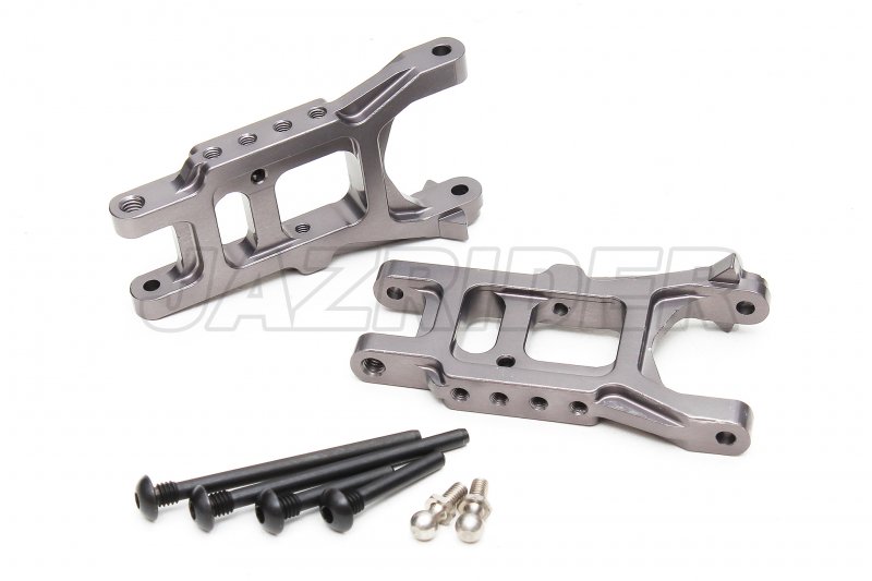 Tamiya Thunder shot/ Thunder Dragon/ Fire Dragon/ Terra Scorcher Aluminium Front/Rear Lower Suspension Arms (2pcs,Gun Metal)