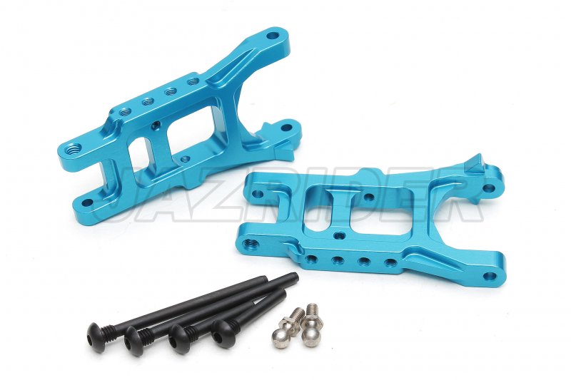 Tamiya Thunder shot/ Thunder Dragon/ Fire Dragon/ Terra Scorcher Aluminium Front/Rear Lower Suspension Arms (2pcs,Blue)