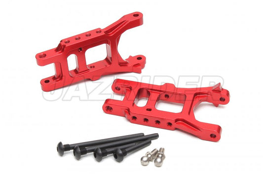 Tamiya Thunder shot/ Thunder Dragon/ Fire Dragon/ Terra Scorcher Aluminium Front/Rear Lower Suspension Arms (2pcs,Red)