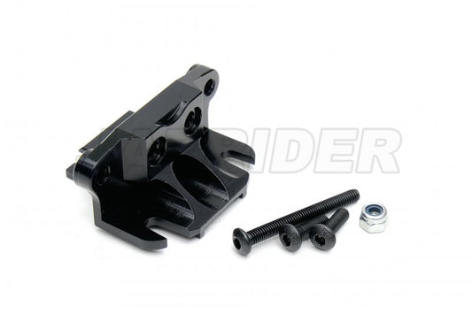 Tamiya Thunder shot/ Thunder Dragon/ Fire Dragon/ Terra Scorcher Aluminium Front Suspension Arm Mount/Gearbox Support (A5 Part) (Black)