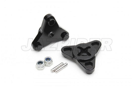 Tamiya Thunder shot/ Thunder Dragon/ Fire Dragon/ Terra Scorcher Aluminium Wheel Hub Adapter (2pcs,Black)