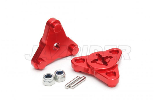 Tamiya Thunder shot/ Thunder Dragon/ Fire Dragon/ Terra Scorcher Aluminium Wheel Hub Adapter (2pcs,Red)