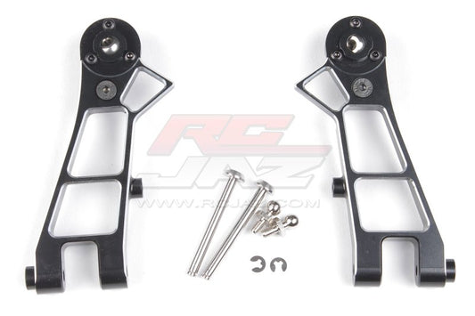 Tamiya Hotshot, Hotshot II/2, Super Hotshot, Boomerang 4WD Aluminium Front Upper Suspension Arms (Black)