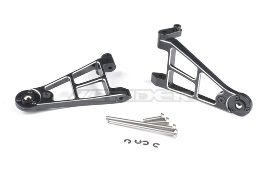Tamiya Hotshot, Hotshot II/2, Boomerang 4WD Aluminium Front Lower Suspension Arms (Black)