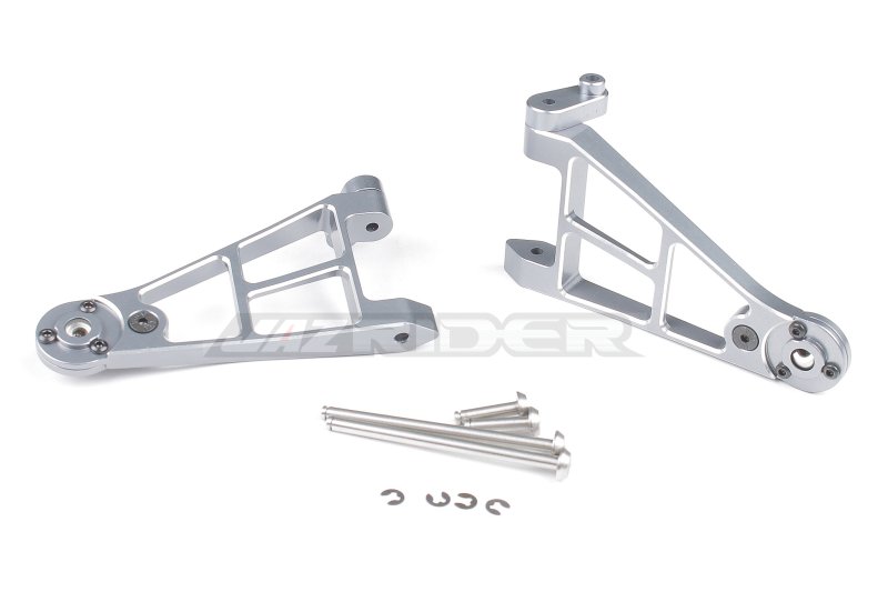 Tamiya Hotshot, Hotshot II/2, Boomerang 4WD Aluminium Front Lower Suspension Arms (Gun Metal)