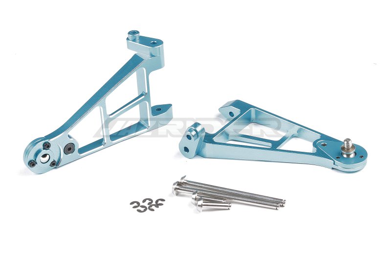 Tamiya Hotshot, Hotshot II/2, Boomerang 4WD Aluminium Front Lower Suspension Arms (Blue)