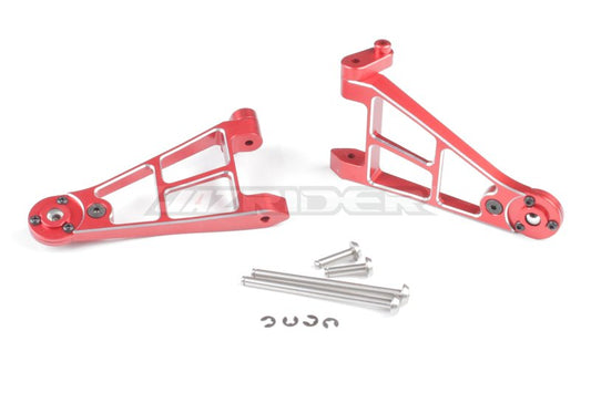 Tamiya Hotshot, Hotshot II/2, Boomerang 4WD Aluminium Front Lower Suspension Arms (Red)