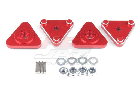 Tamiya Hotshot Wheel Hub Adapter (4pcs, Red)
