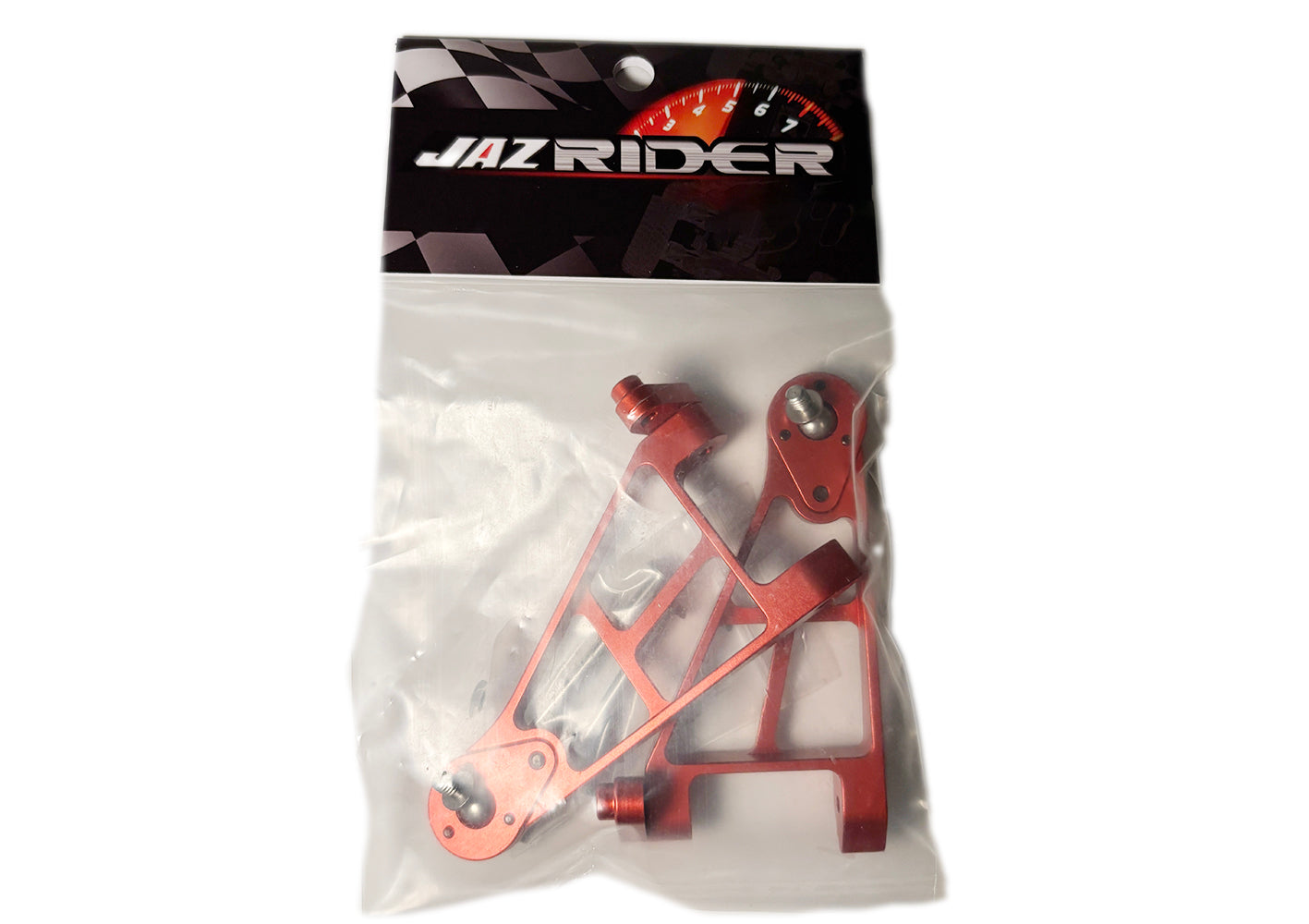 Tamiya Hotshot, Hotshot II/2, Boomerang 4WD Aluminium Front Lower Suspension Arms (Red)