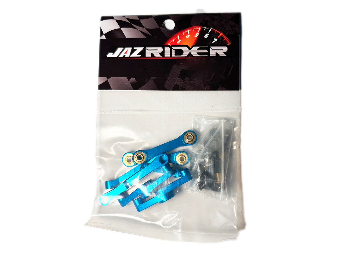 Tamiya TT01E / TT01ED Aluminium Steering Set (Light Blue)